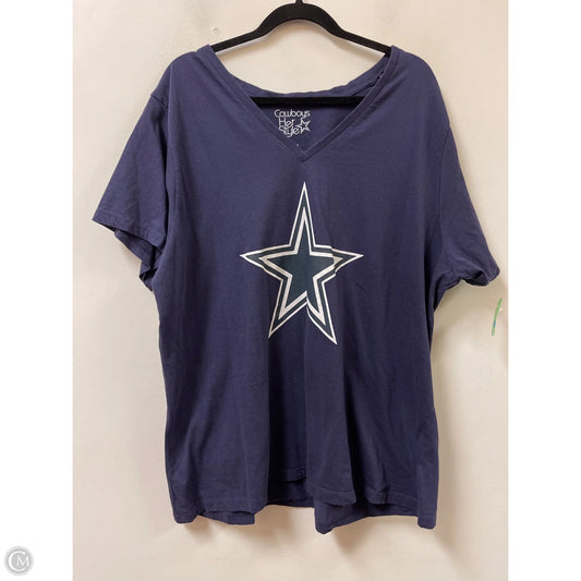Athletic Top Short Sleeve By Clothes Mentor In Navy, Size: 3x