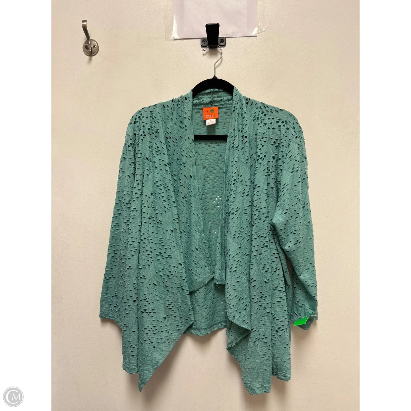 Kimono By Clothes Mentor In Green, Size: Xl