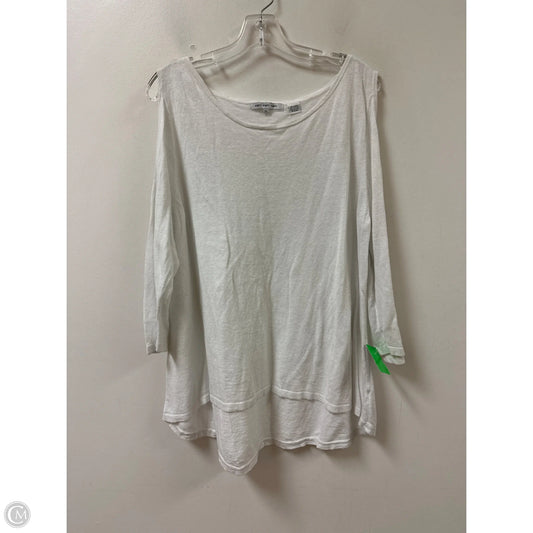 Top Long Sleeve By Eight Eight Eight In White, Size: Xl