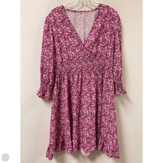 Dress Casual Midi By Clothes Mentor In Floral Print, Size: Xl