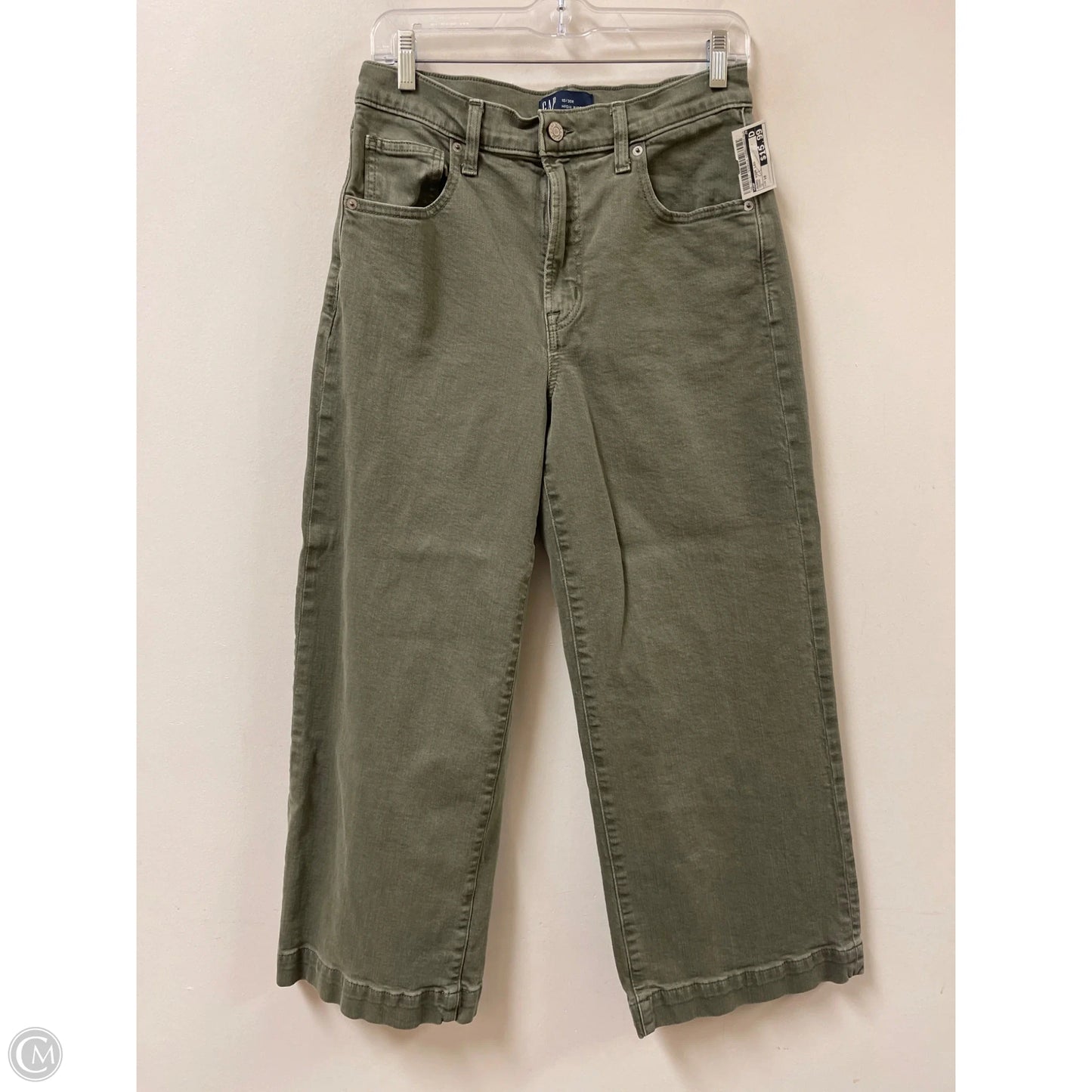Jeans Wide Leg By Gap In Green, Size: 10