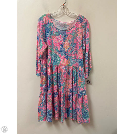 Dress Designer By Lilly Pulitzer In Blue & Pink, Size: Xl