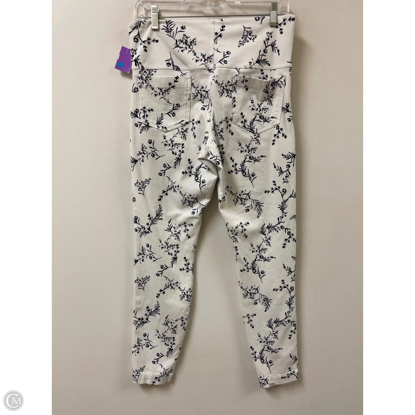 Pants Leggings By Lysse In Black & White, Size: 8