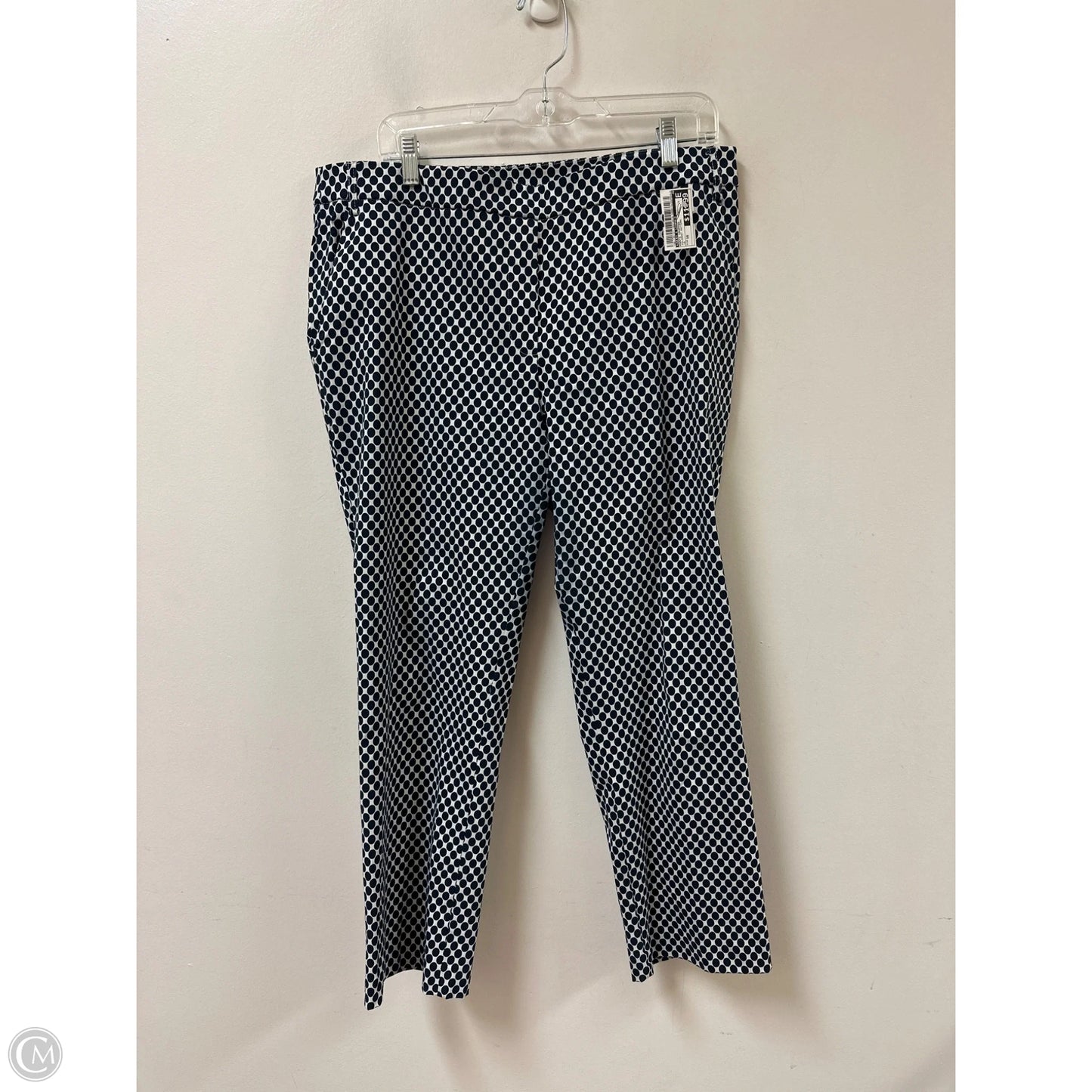 Pants Cropped By Jules & Leopold In Polkadot Pattern, Size: 16