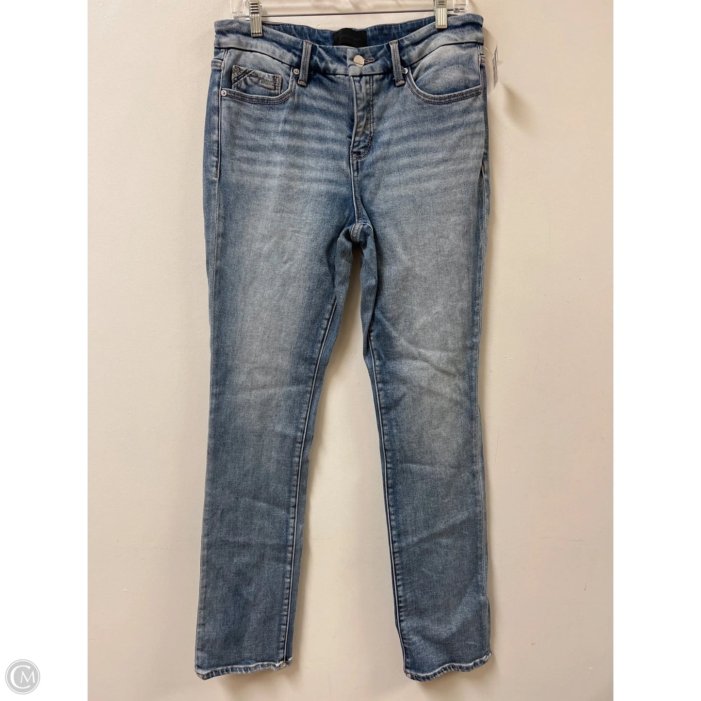 Jeans Straight By Buckle Black In Blue Denim, Size: 6