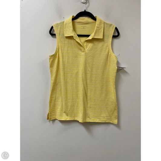 Top Short Sleeve By Talbots In Yellow, Size: M