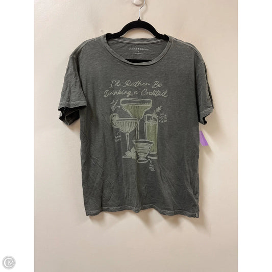Top Short Sleeve By Lucky Brand In Green, Size: S