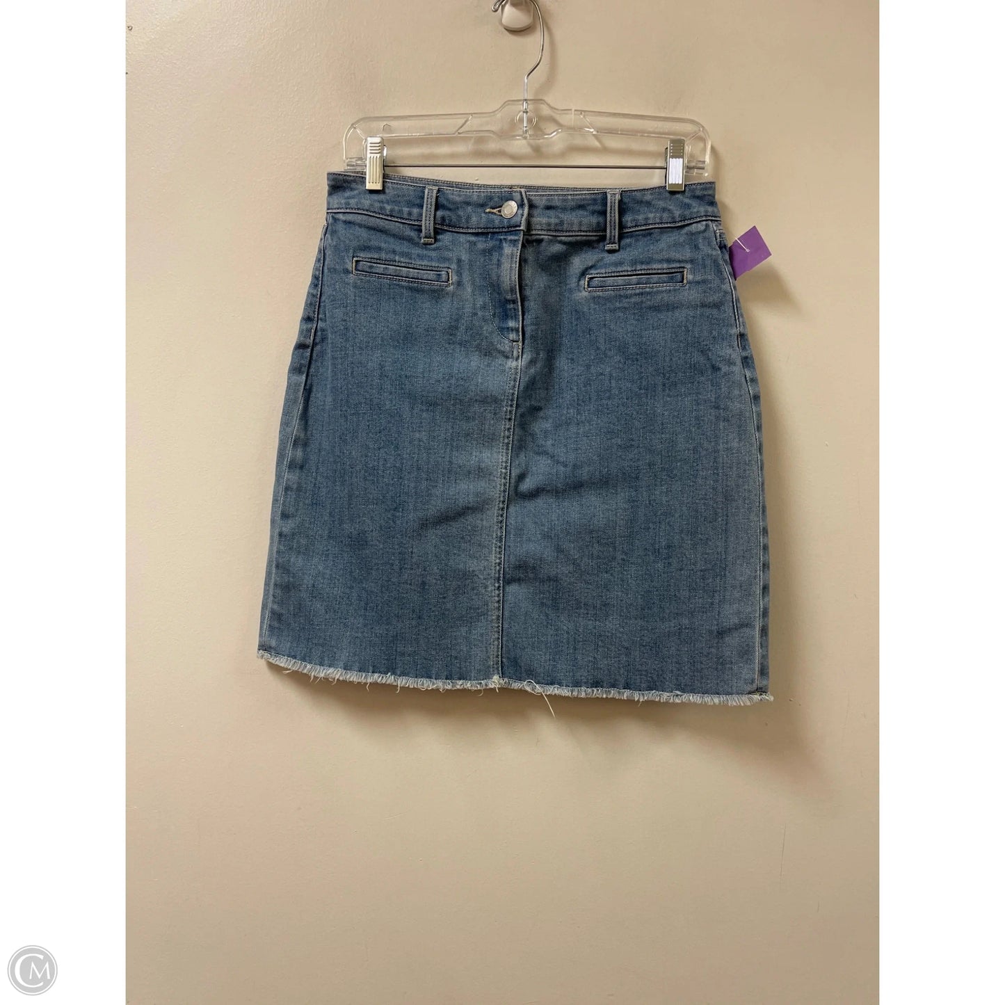 Skirt Mini & Short By Talbots In Blue Denim, Size: 2