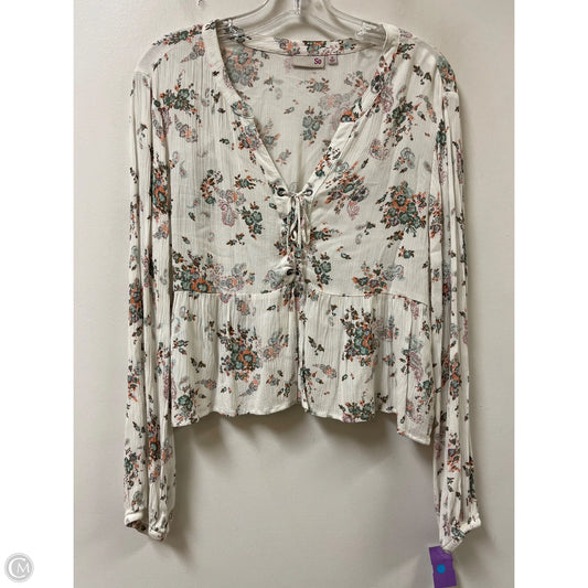 Top Long Sleeve By So In Cream, Size: M