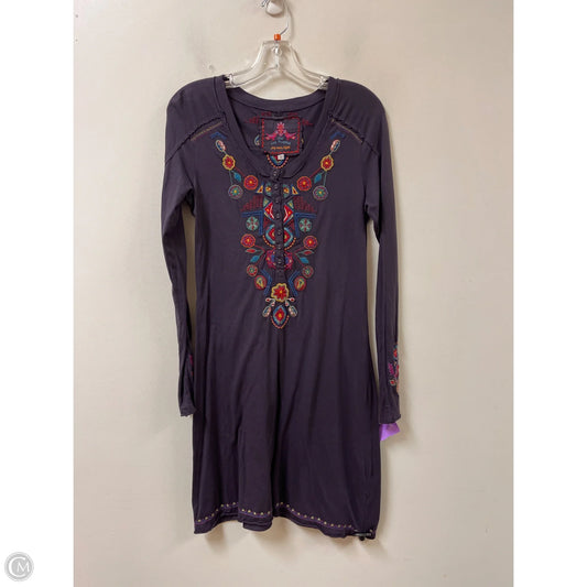 Dress Casual Midi By Johnny Was In Purple, Size: S