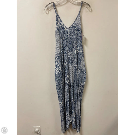 Dress Casual Maxi By Clothes Mentor In Blue & White, Size: S