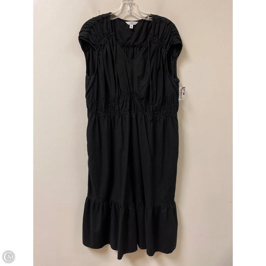Dress Casual Midi By Time And Tru In Black, Size: 1x