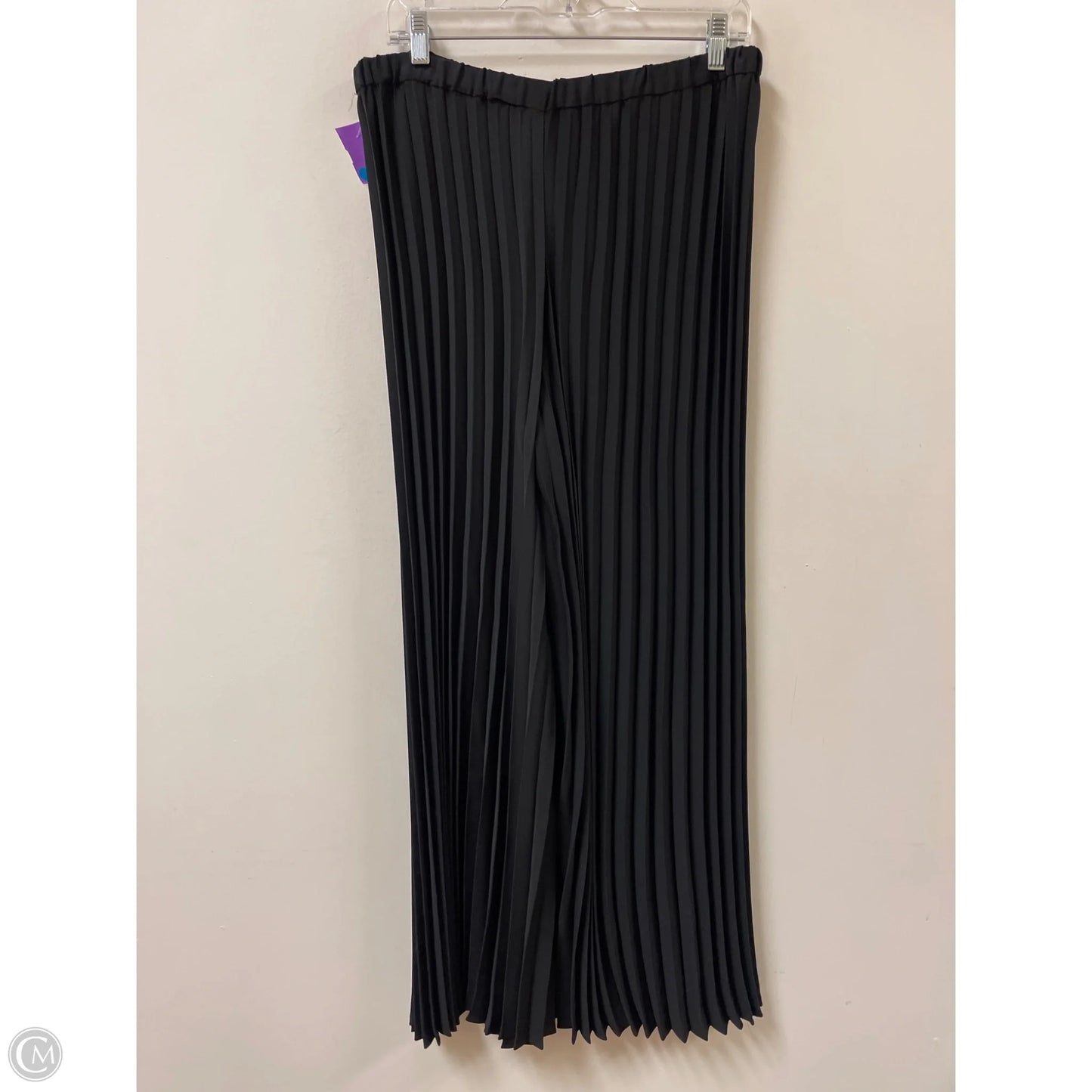 Pants Wide Leg By Kaari Blue In Black, Size: 12