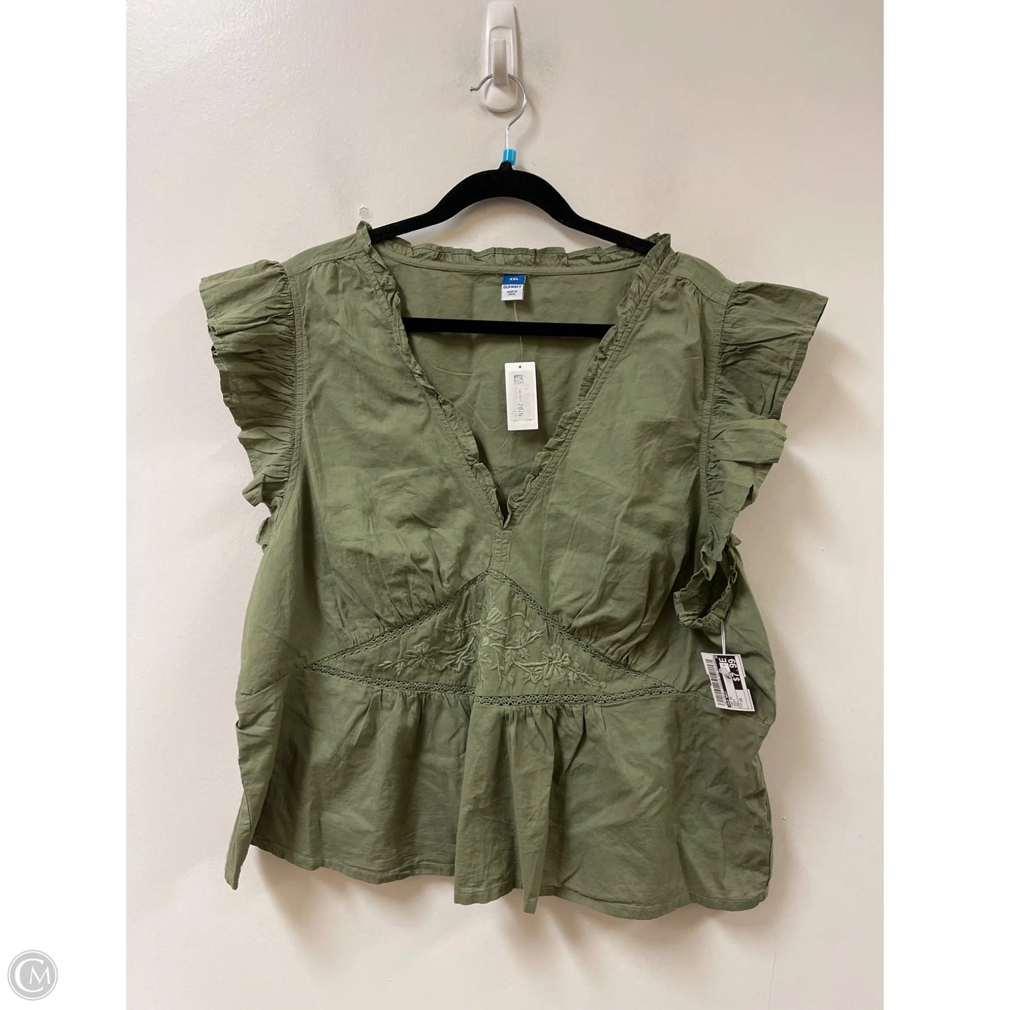 Top Short Sleeve By Old Navy In Green, Size: 1x
