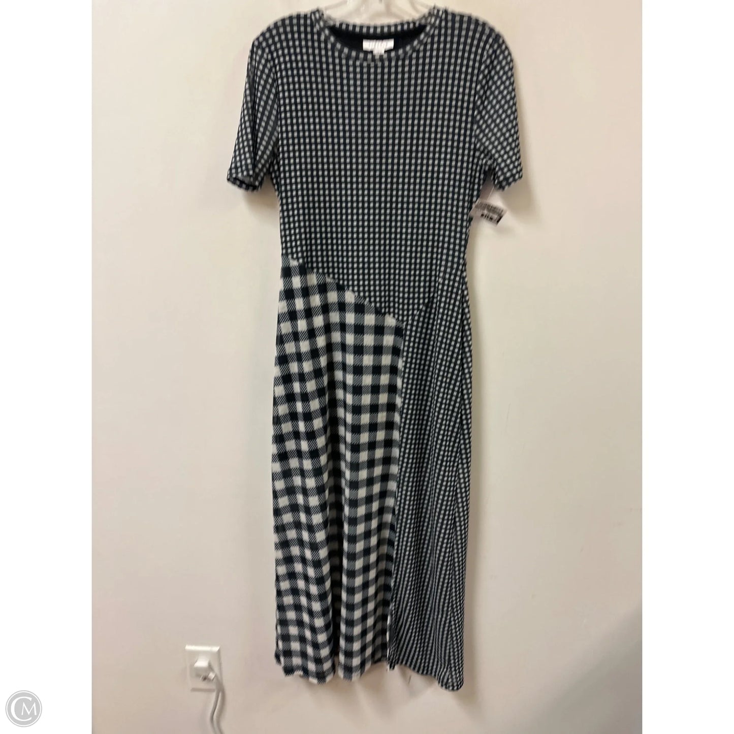 Dress Casual Maxi By Topshop In Checkered Pattern, Size: M