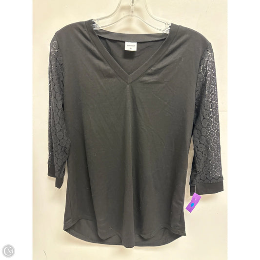 Top 3/4 Sleeve By Clothes Mentor In Black, Size: M