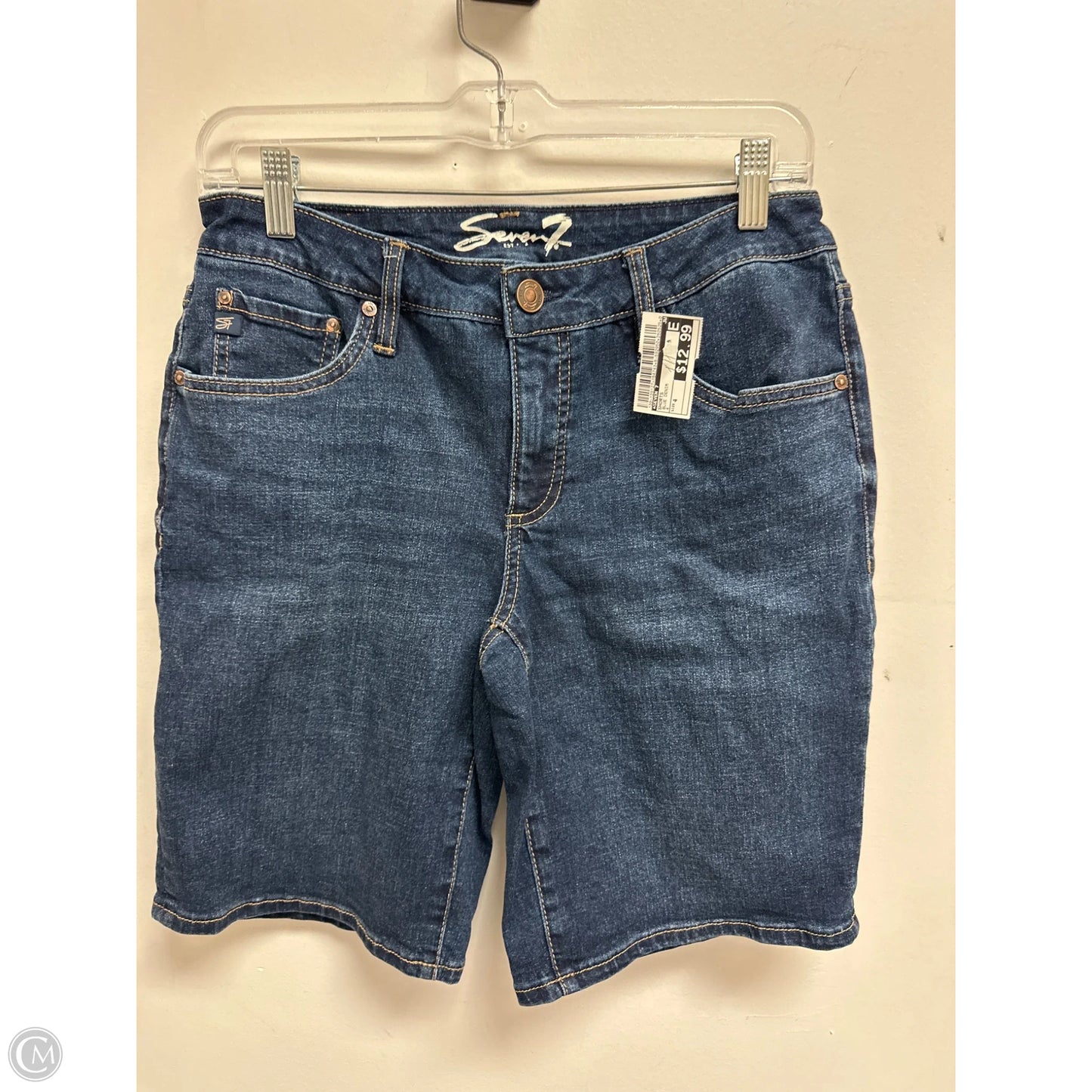 Shorts By Seven 7 In Blue Denim, Size: 4
