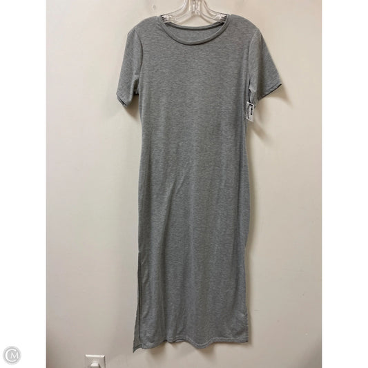 Dress Casual Midi By Clothes Mentor In Grey, Size: L