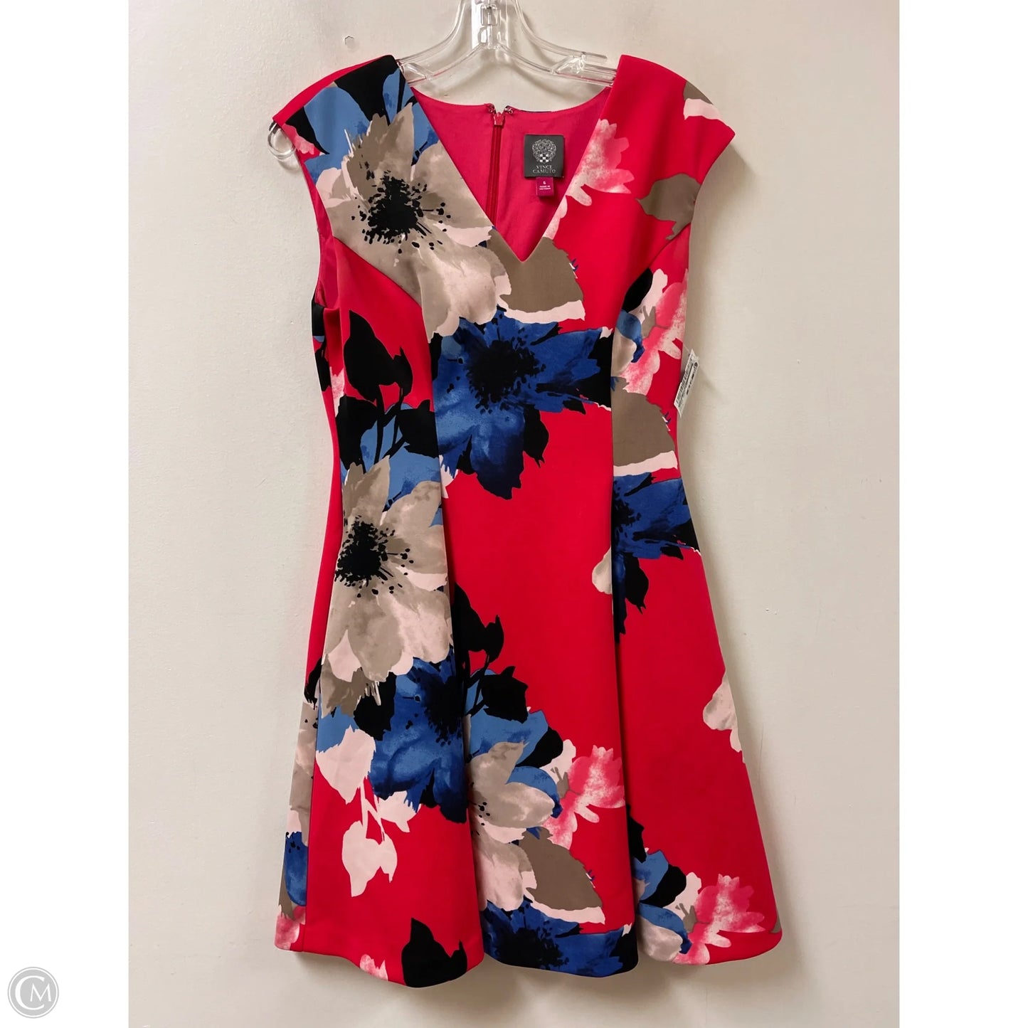Dress Party Midi By Vince Camuto In Floral Print, Size: S