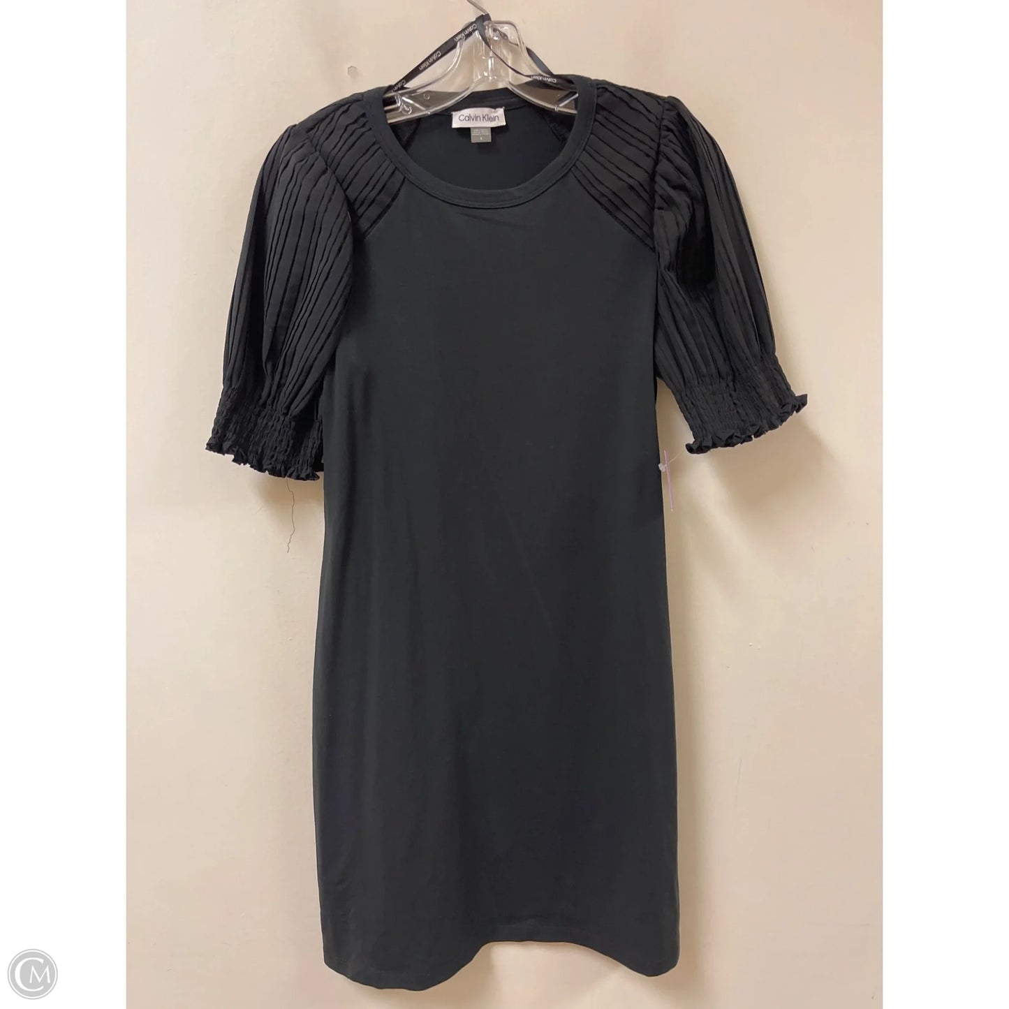 Dress Casual Midi By Calvin Klein In Black, Size: S