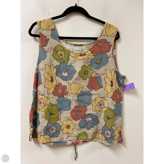 Top Sleeveless By Clothes Mentor In Floral Print, Size: Xl