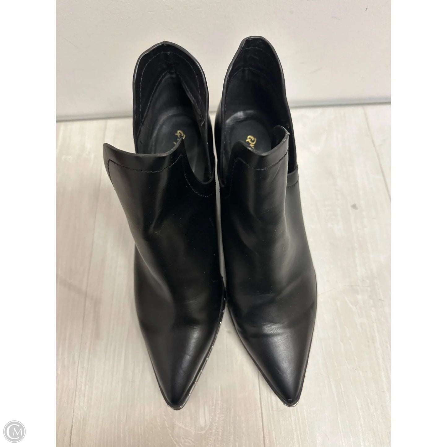 Boots Ankle Heels By Qupid In Black, Size: 10