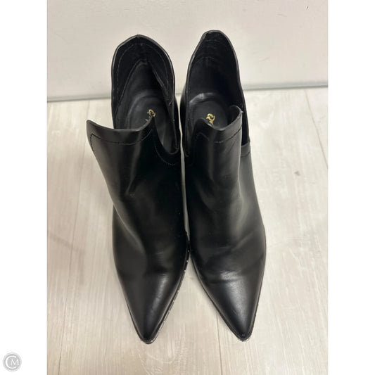 Boots Ankle Heels By Qupid In Black, Size: 10