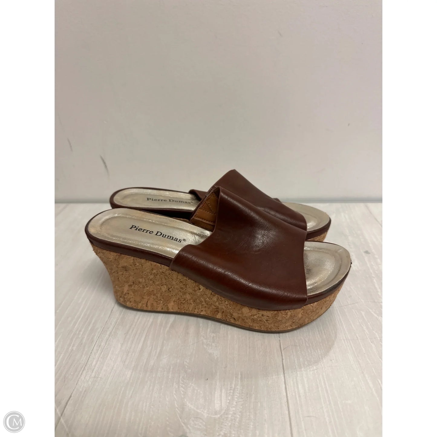 Sandals Heels Platform By Pierre Dumas In Brown, Size: 10