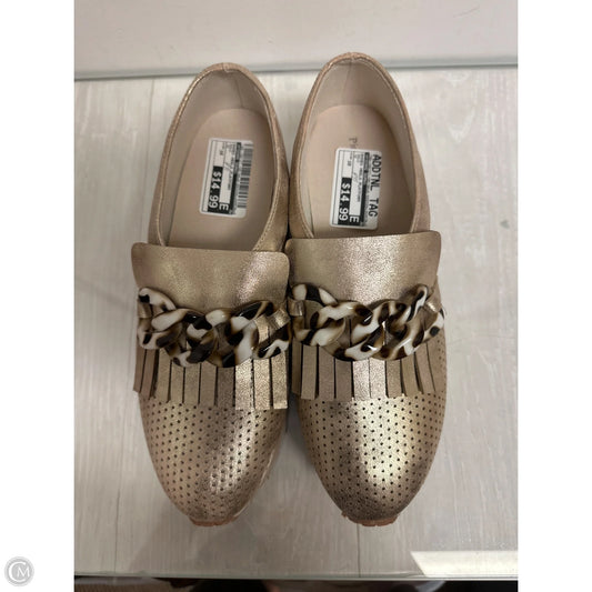 Shoes Heels Platform By Pierre Dumas In Gold, Size: 10
