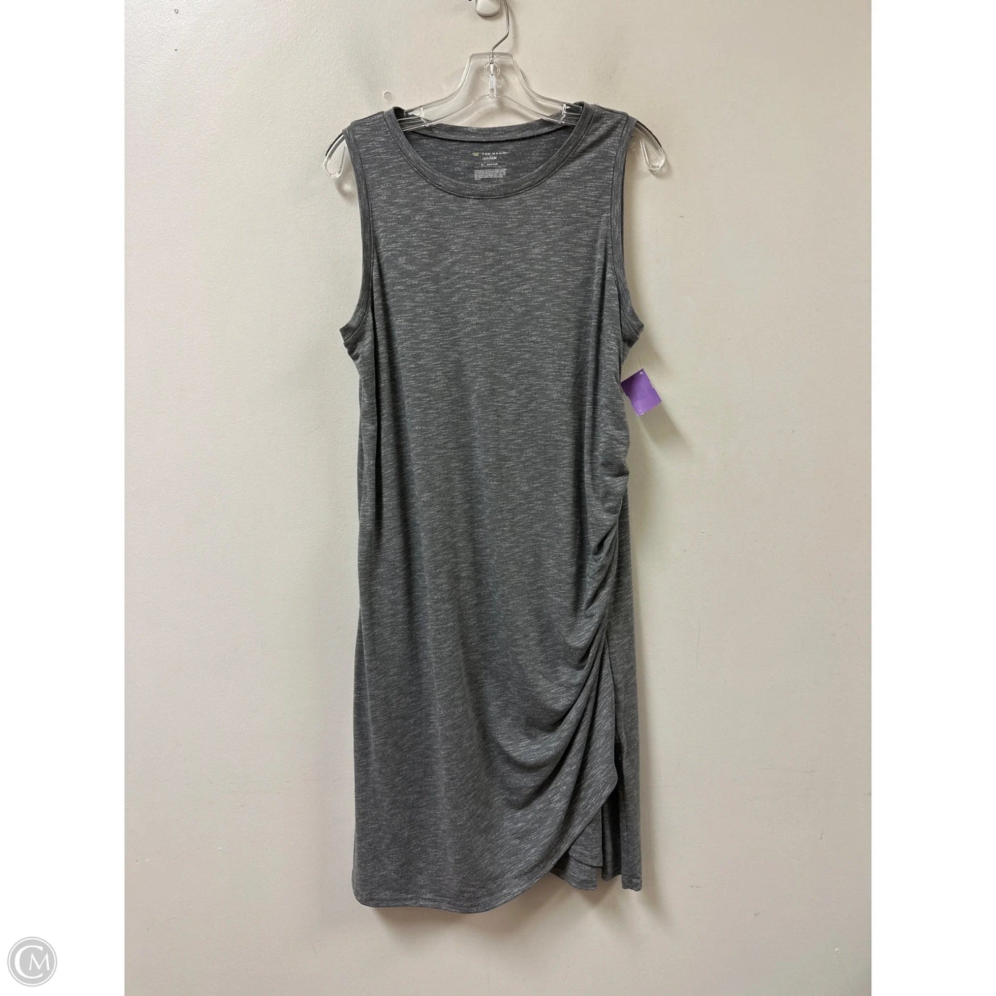 Dress Casual Midi By Tek Gear In Grey, Size: Xl