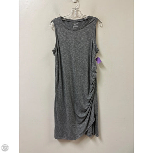 Dress Casual Midi By Tek Gear In Grey, Size: Xl