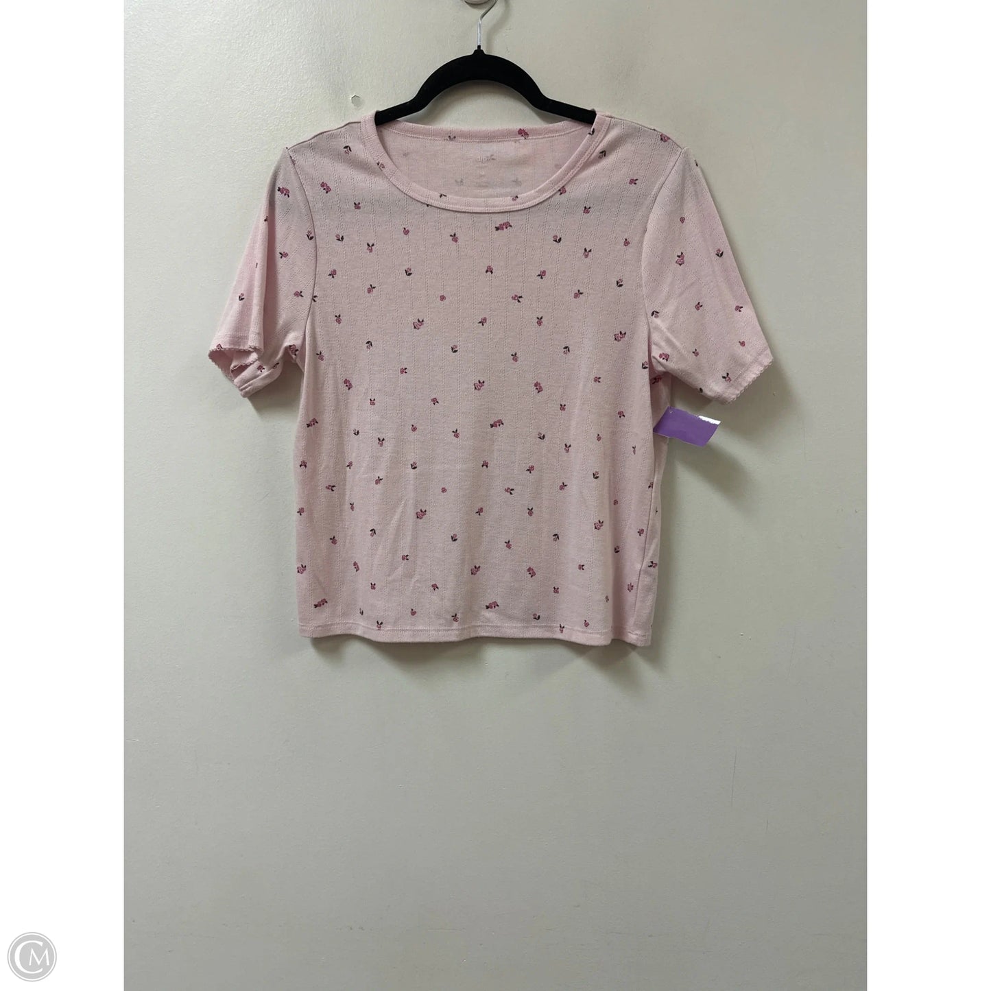 Top Short Sleeve By Dip In Pink, Size: M