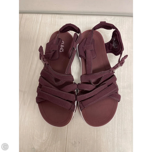 Sandals Flats By Ryka In Maroon, Size: 6