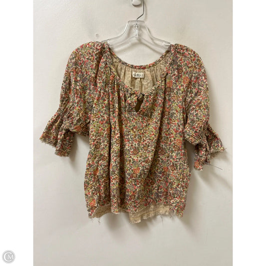 Top Long Sleeve By Natural Life In Floral Print, Size: S