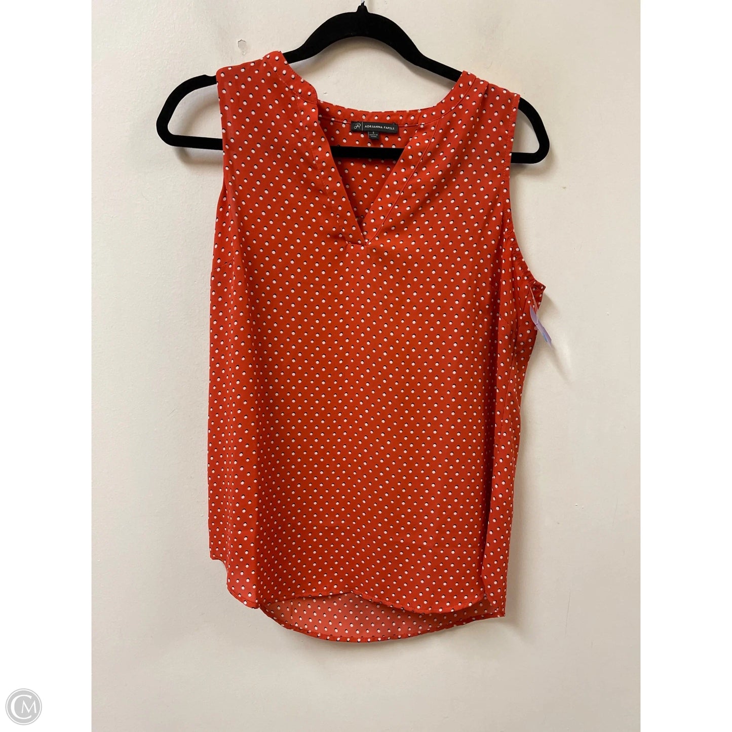 Top Sleeveless By Adrianna Papell In Orange, Size: S