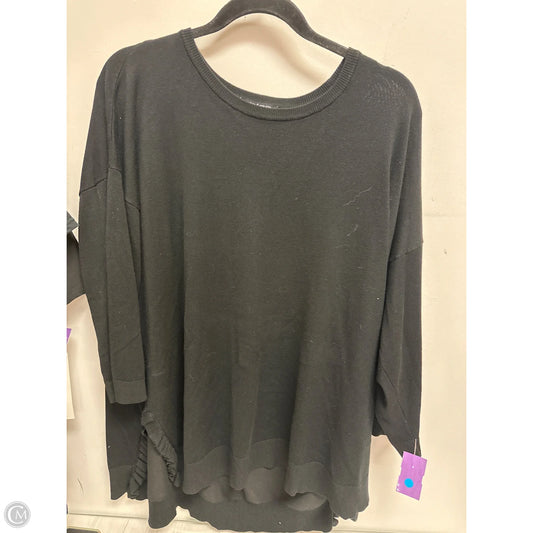 Sweater By Cable And Gauge In Black, Size: 3x