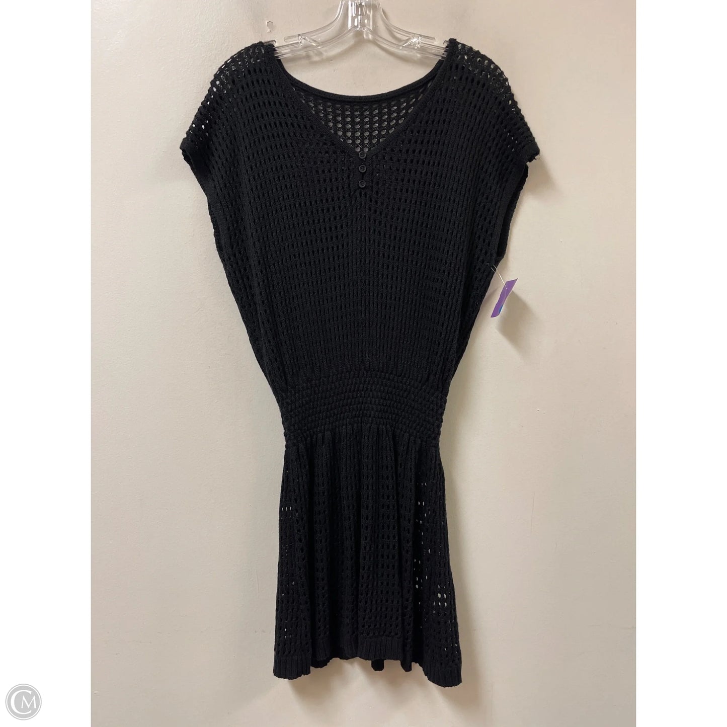 Swimwear Cover-up By Clothes Mentor In Black, Size: S