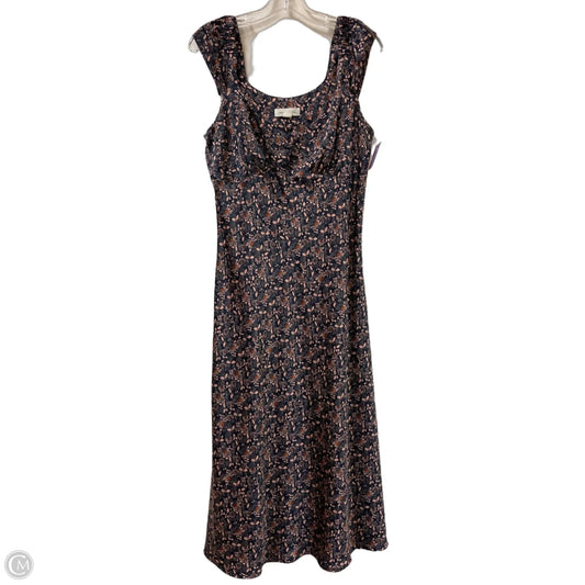 Dress Casual Midi By Treasure And Bond In Floral Print, Size: M