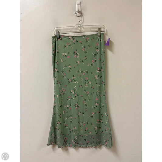 Skirt Midi By Clothes Mentor In Green, Size: 6