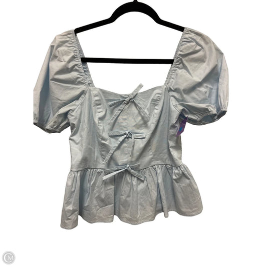 Top Short Sleeve By Francesca’s In Blue, Size: S