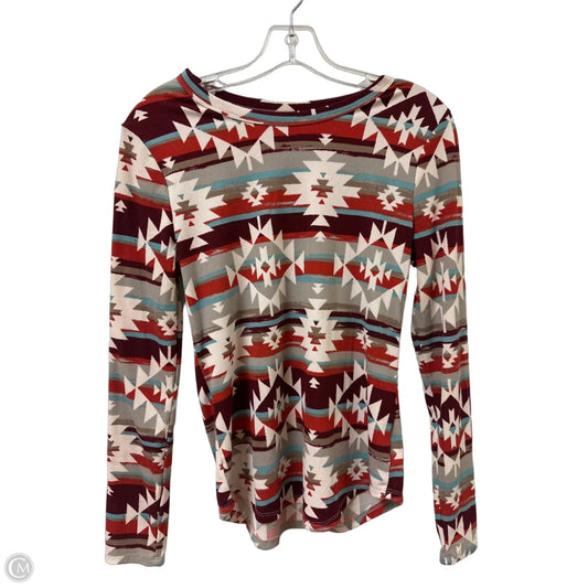 Top Long Sleeve By No Boundaries In Multi-colored, Size: L