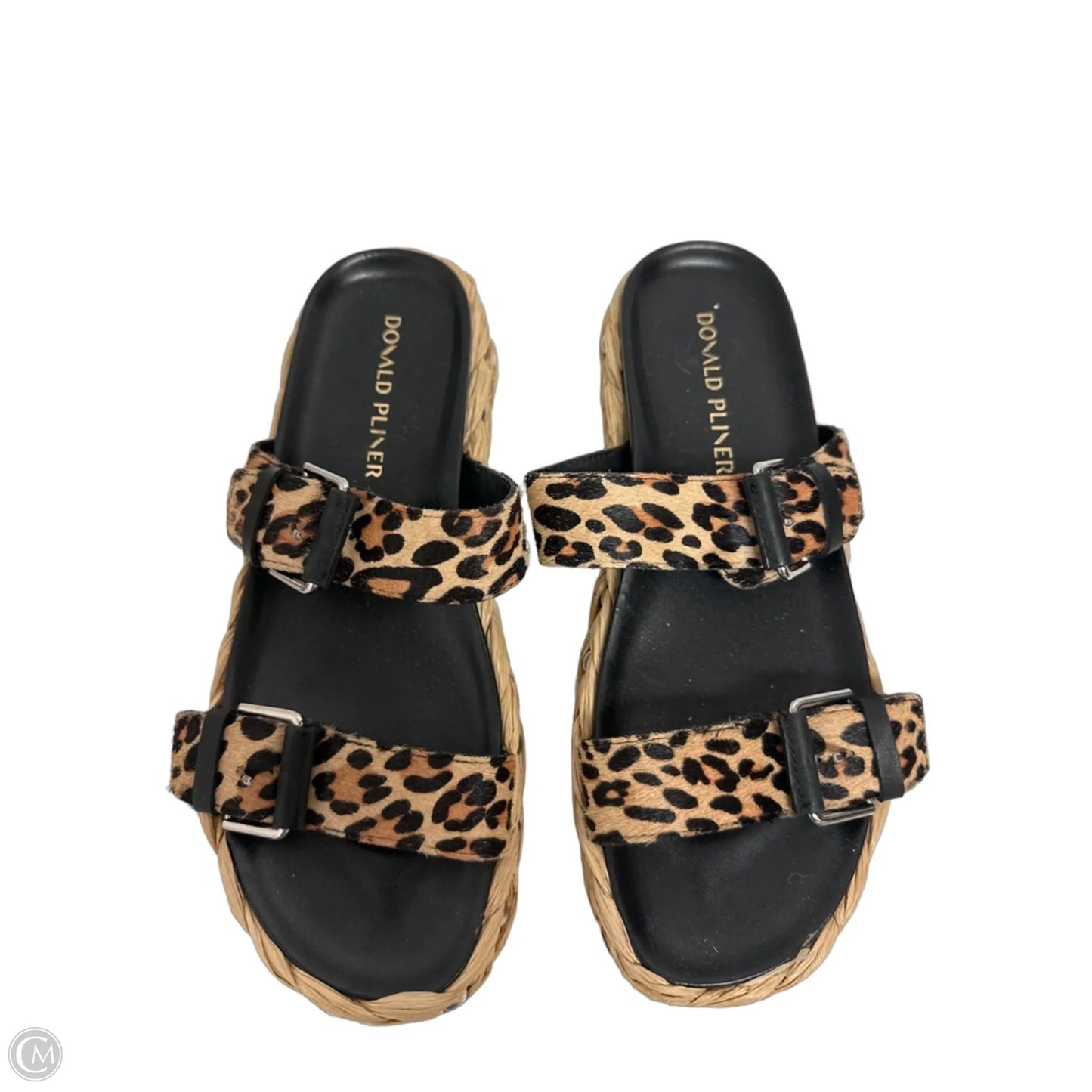 Sandals Flats By Donald Pliner In Leopard Print, Size: 8.5