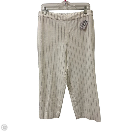 Pants Cropped By Chicos In Striped Pattern, Size: 6