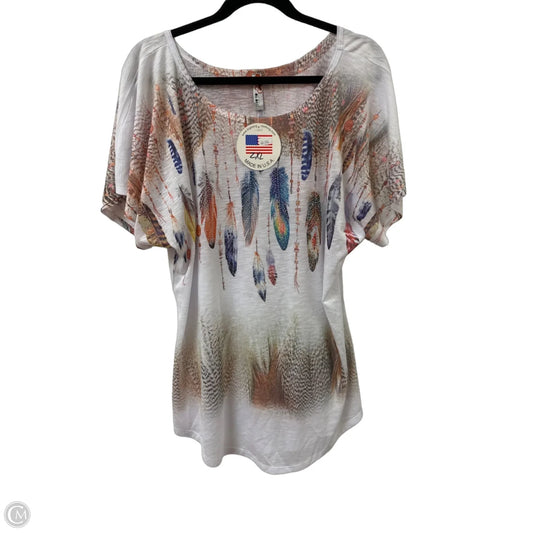 Top Short Sleeve By Clothes Mentor In Multi-colored, Size: 2x