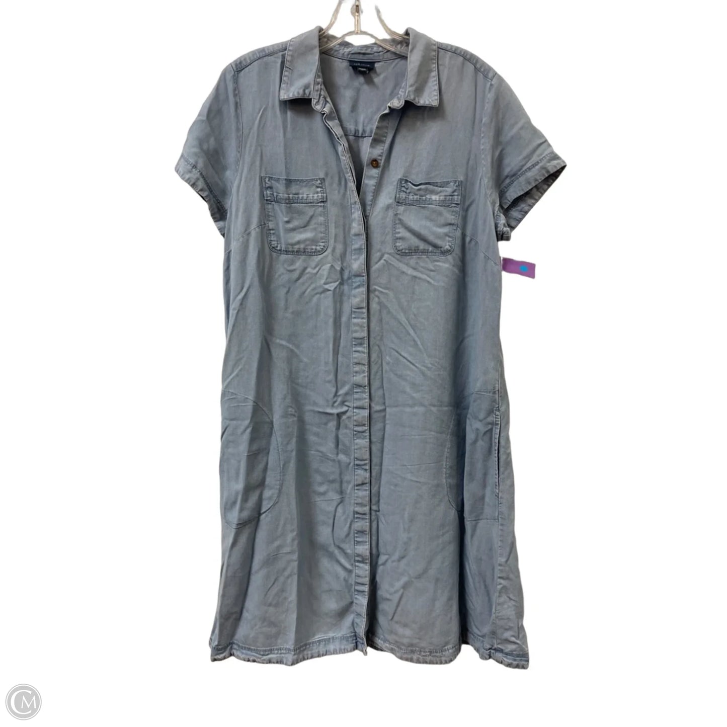 Dress Casual Midi By J. Jill In Blue Denim, Size: M