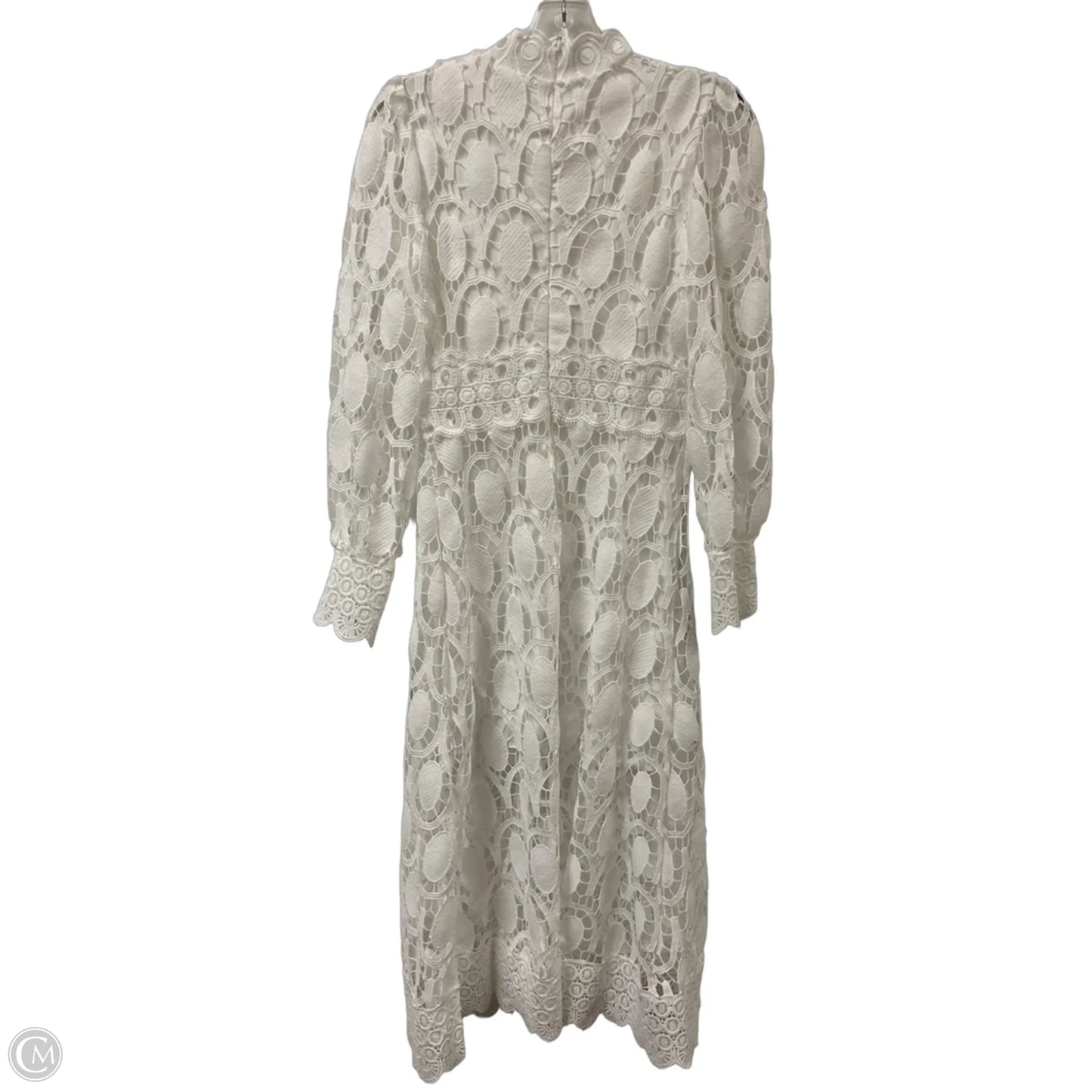 Dress Casual Midi By Clothes Mentor In White, Size: S
