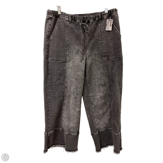 Jeans Wide Leg By Clothes Mentor In Black, Size: 12