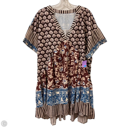 Dress Casual Midi By Clothes Mentor In Multi-colored, Size: Xl