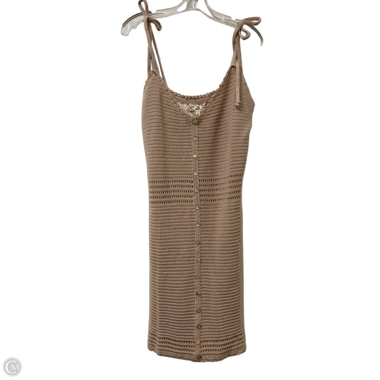 Dress Casual Midi By Pink Republic In Tan, Size: Xl