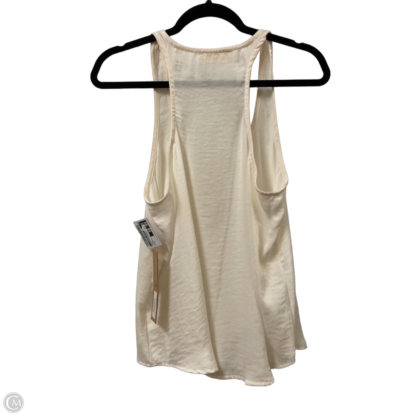 Top Sleeveless By Clothes Mentor In Cream, Size: S